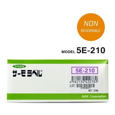 NiGK 5E-210 แถบวัดอุณหภูมิแบบ Irreversible (5 Point) | (210 to 250°C)