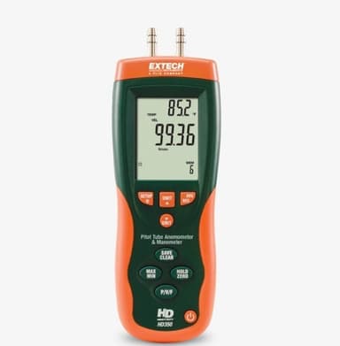 EXTECH EX-HD350 เครื่องวัดความเร็วลมและความดันต่าง
