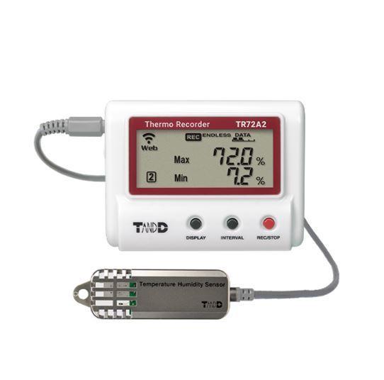 T&D TR-72A2-S เครื่องบันทึกอุณหภูมิและความชื้นแบบไร้สาย (Cloud Network) | Wifi & Bluetooth image