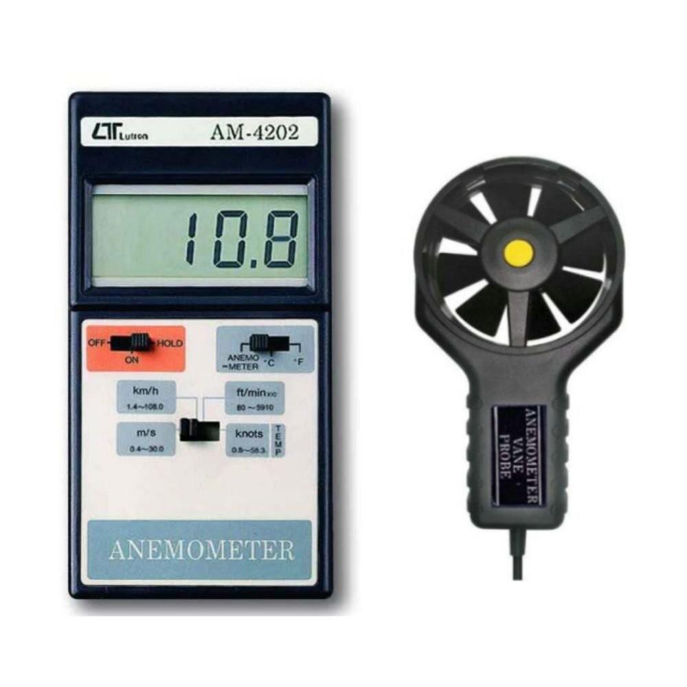 Lutron AM-4202 เครื่องวัดความเร็วลมแบบดิจิตอล (Digital Anemometer with Temp. Measurement) image