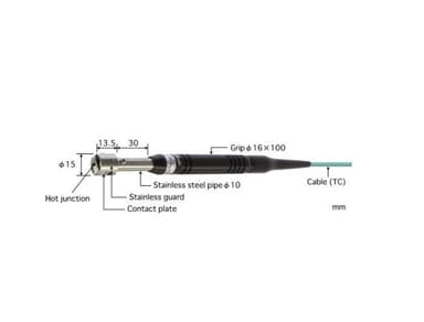 Anritsu A-231K-00-1-TC1-ANP โพรบวัดอุณหภูมิพื้นผิวขนาดเล็ก | Max.500℃ (Type K)