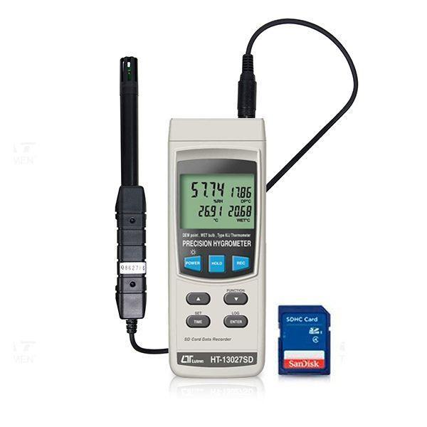 Lutron HT-13027SD เครื่องวัดอุณภูมิความชื้น | SD Card image