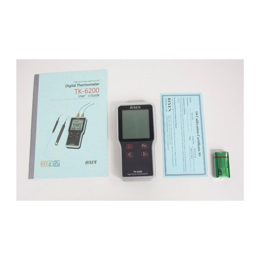 RIXEN TK-6200 เครื่องวัดอุณหภูมิ Dual Type K (CA) image