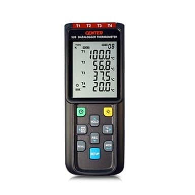 CENTER-520 Datalogger Thermometer เครื่องบันทึกอุณหภูมิ 4 Ch (Type K, J, E, T)