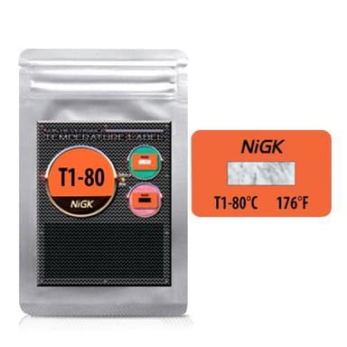 NiGK รุ่น T1-80 แถบวัดอุณหภูมิแบบ Irreversible (1 Point) | 80°C