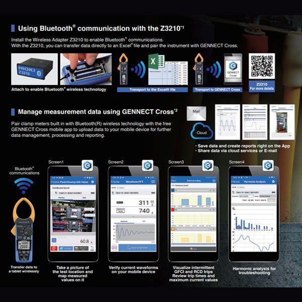 HIOKI CM3286-50-KIT AC แคลมป์เพาเวอร์มิเตอร์ AC 600A, AC 600V (True RMS) | With Z3210 image