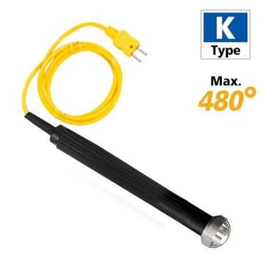 Rixen SK-42 โพรบวัดอุณหภูมิพื้นผิว Max.480℃ (Type K)