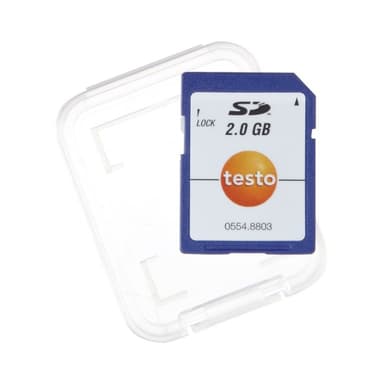 Testo-0554-8803 SD card 2 GB for collecting the measurement data for testo-175, testo-176