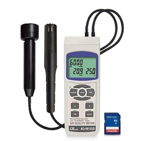 Lutron AQ-9812SD เครื่องวัดคุณภาพอากาศ 6 in 1 image