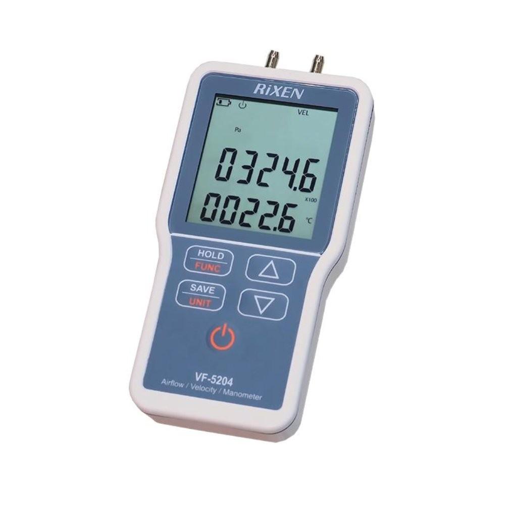 RIXEN VF-5204Plus เครื่องวัดความเร็วลม Air Velocity / Flow / Differential Manometer image