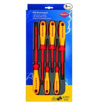 KNIPEX-NO-002012V01 ชุดไขควงกันไฟ 6PC