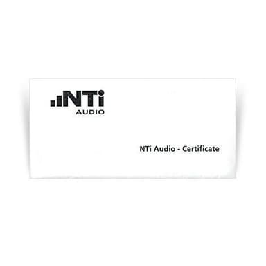 NTi XL2-CAL ใบสอบเทียบจากโรงงานผู้ผลิต XL2