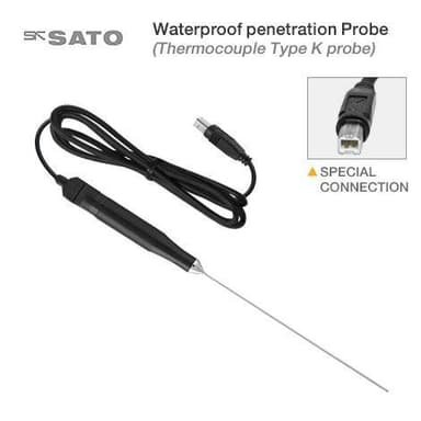 SK Sato SK-S100WK โพรบวัดอุณหภูมิกันน้ำ (Type K) | Cable 1.1m