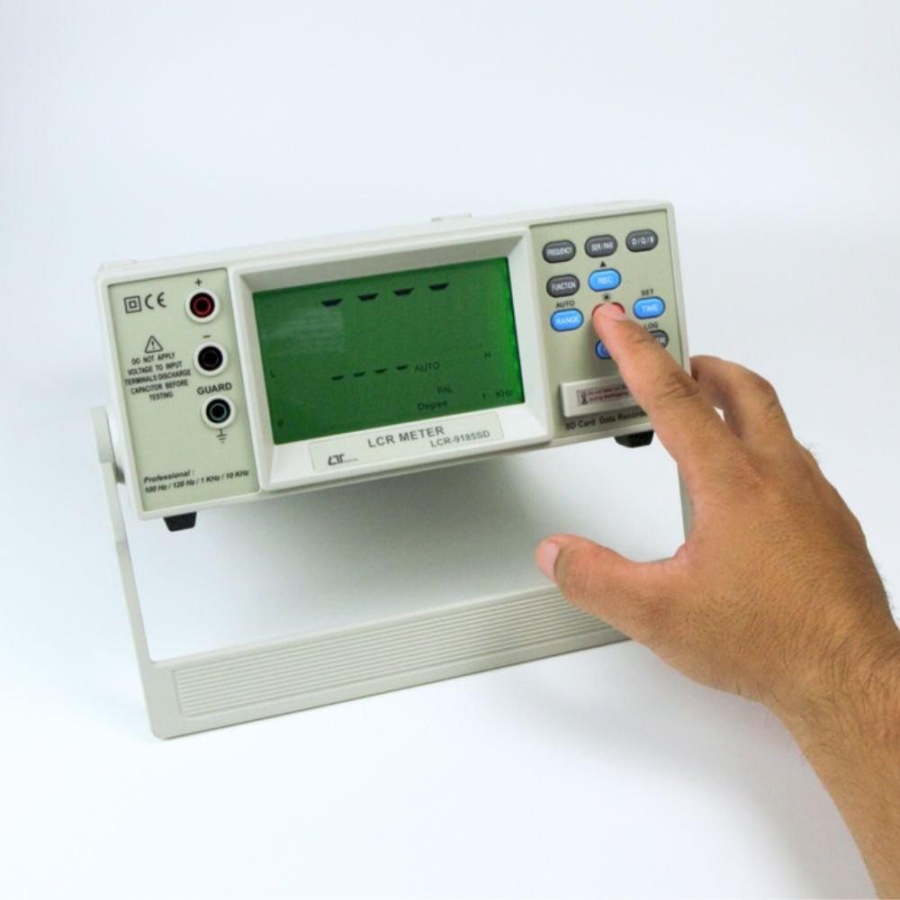 Lutron LCR-9185SD เครื่องวัดแอลซีอาร์มิเตอร์แบบตั้งโต๊ะ | SD Card image