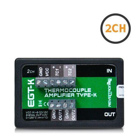 REVELTRONICS EGT-K 2-CH ตัวแปลงสัญญาณ Thermocouples (Type K) | Output 0-5V image