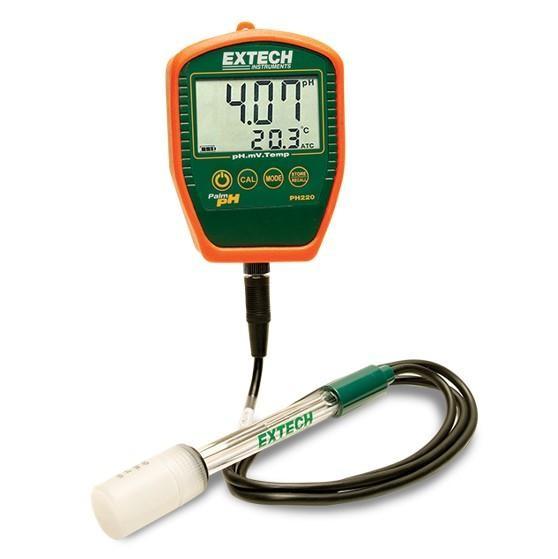EXTECH PH220-C เครื่องวัดพีเอช Waterproof Palm pH Meter with Temperature image