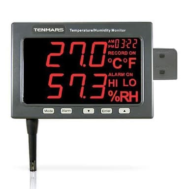 Tenmars TM-185D เครื่องวัดอุณหภูมิและความชื้น | USB Datalogging
