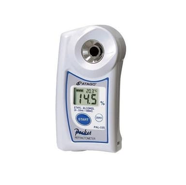 Atago PAL-33S เครื่องวัดแบบพกพาสำหรับวัดความเข้มข้น Ethyl Alcohol Refractometer (mL/100mL) | IP65