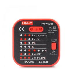 UNI-T รุ่น UT07B-EU เครื่องตรวจเช็คเต้ารับไฟฟ้า (Socket Tester) image