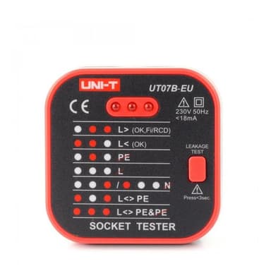 UNI-T รุ่น UT07B-EU เครื่องตรวจเช็คเต้ารับไฟฟ้า (Socket Tester)