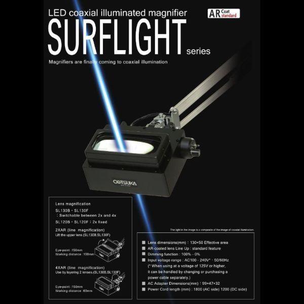 Otsuka SURFLIGHT Series โคมไฟแว่นขยาย LED coaxial Illuminated Magnifier image