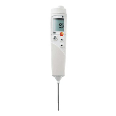 Testo 106 เครื่องวัดอุณหภูมิดิจิตอล HACCP (IP67) | Max.275°C