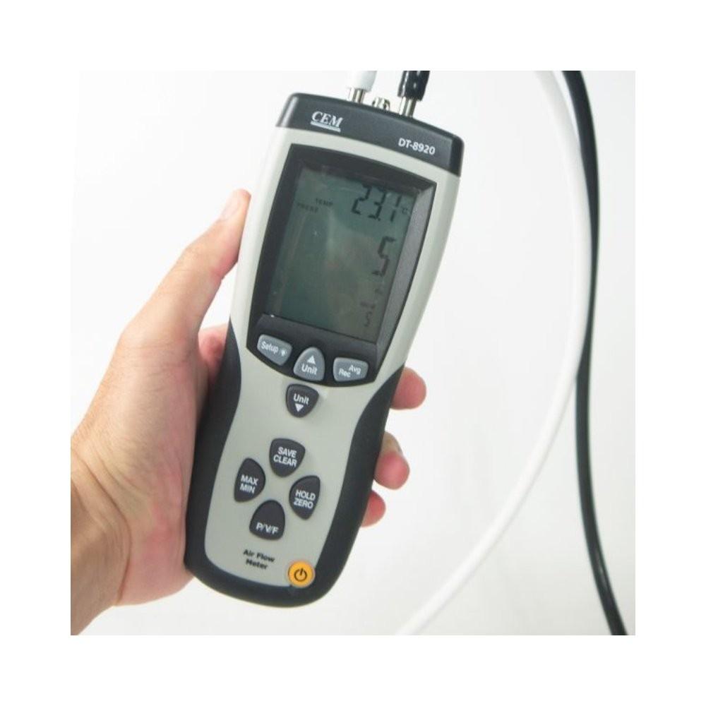 CEM DT-8920 เครื่องวัดความเร็วลมปริมาตรลมและแรงดัน image