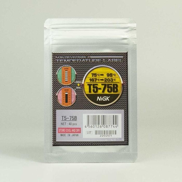 NiGK รุ่น T5-75B แถบวัดอุณหภูมิแบบ Irreversible (5 Point) | (75 to 95℃) image