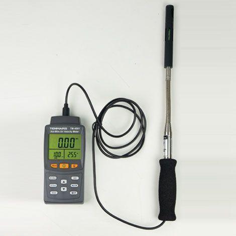 Tenmars TM-4001 เครื่องวัดความเร็วลมและปริมาตรลมแบบ Hot-Wire | 3in1 (โพรบดัดงอได้) image
