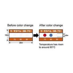 NiGK 3E-170 แถบวัดอุณหภูมิแบบ Irreversible (3 Point) | (170 to 190°C) image