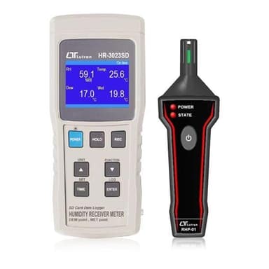 Lutron HR-3023SD เครื่องวัดอุณหภูมิความชื้นสัมพัทธ์ 4 In 1 SD Card Data Logger