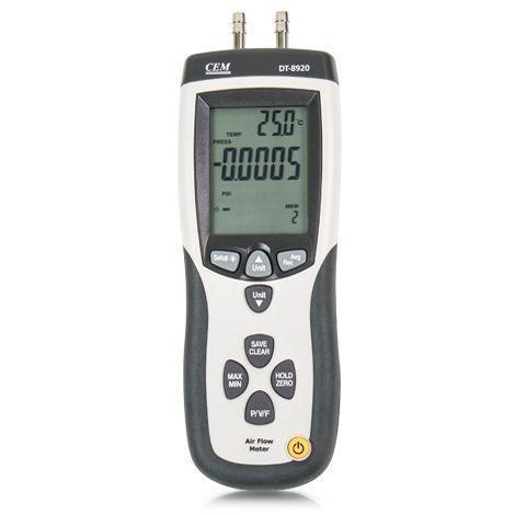 CEM DT-8920 เครื่องวัดความเร็วลมปริมาตรลมและแรงดัน image