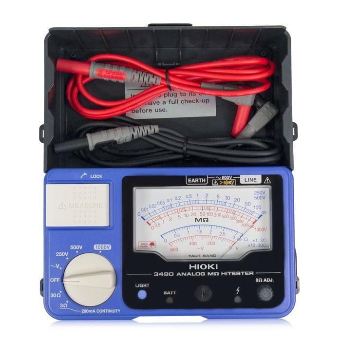 Hioki-3490 เครื่องทดสอบความเป็นฉนวน (Analog M-Ohm HiTESTER) image