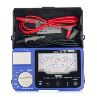 Hioki-3490 เครื่องทดสอบความเป็นฉนวน (Analog M-Ohm HiTESTER)