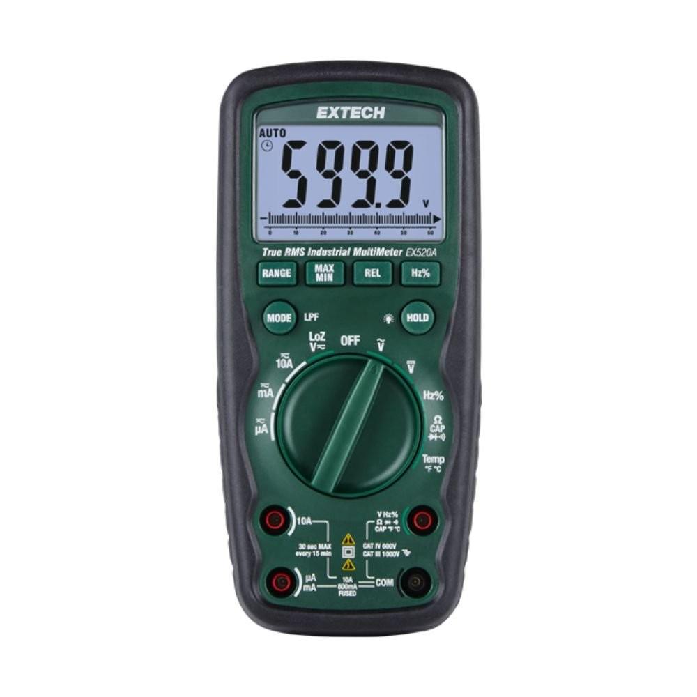 EXTECH EX-EX520A เครื่องมือวัดมัลติมิเตอร์ Heavy Duty True RMS Industrial Multimeter image