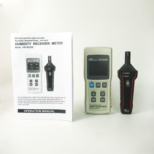 Lutron HR-3023SD เครื่องวัดอุณหภูมิความชื้นสัมพัทธ์ 4 In 1 | SD Card image