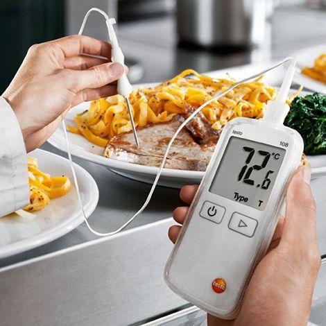 Testo 108 เครื่องวัดอุณหภูมิอาหาร HACCP (IP67) | Max.300°C image