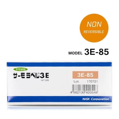 NiGK 3E-85 แถบวัดอุณหภูมิแบบ Irreversible (3 Point) | (85 to 105°C)