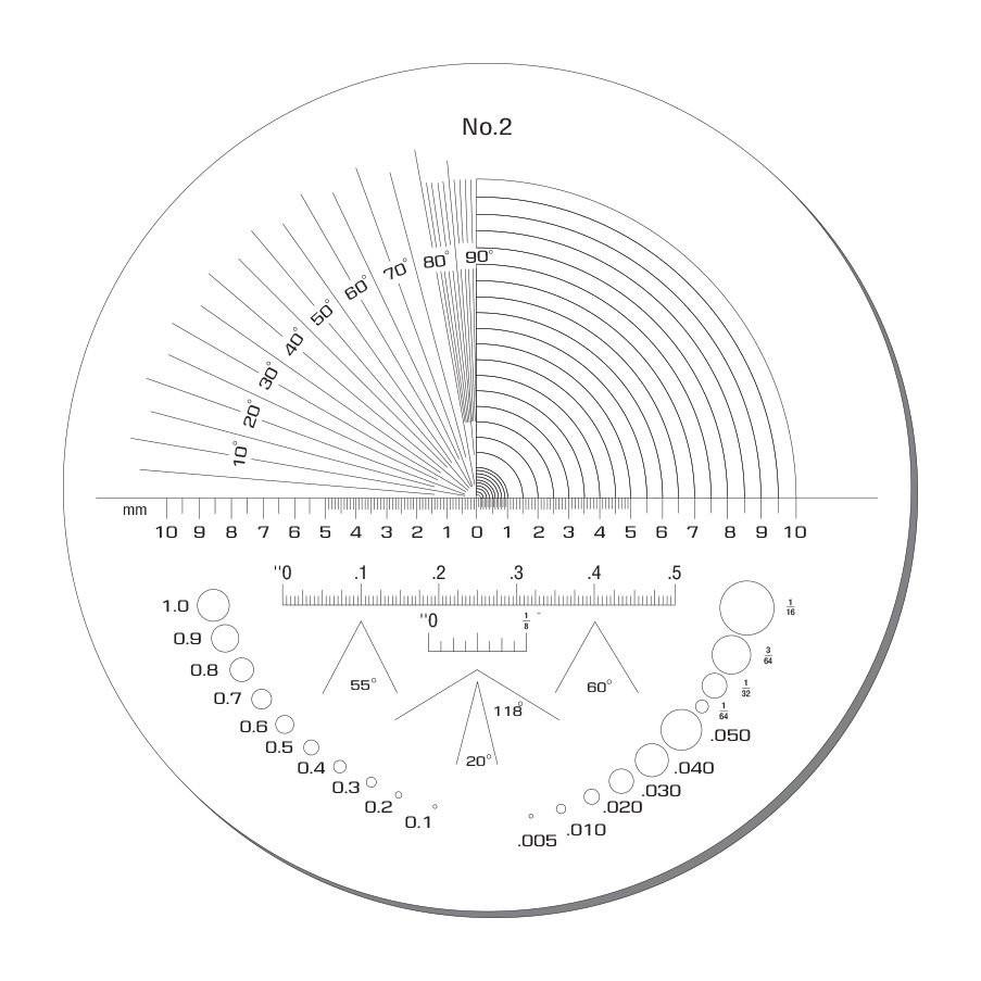 Peak PS-2-7X สเกลเลนส์ No.2 ใช้งานร่วมกับตัวกล้องที่กำลังขยาย 7X แบบเปลี่ยนสเกลเลนส์ได้ image