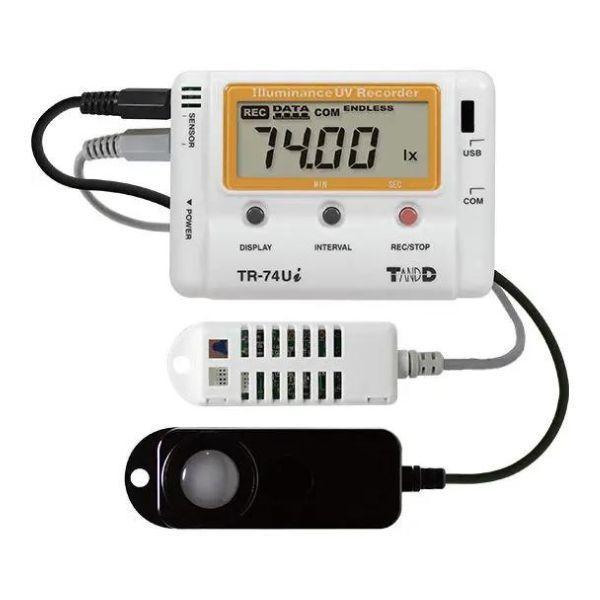 TND TR-74Ui-S เครื่องวัดและบันทึกแสงยูวี │ Illuminance+UV+T+H image