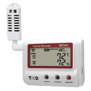 T&D TR-72A2 เครื่องบันทึกอุณหภูมิและความชื้นแบบไร้สาย (Cloud Network) Wifi & Bluetooth