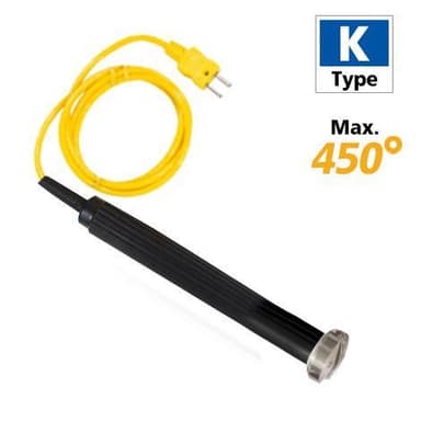 Rixen SK-43 โพรบวัดอุณหภูมิพื้นผิว Max.450℃ (Type K)