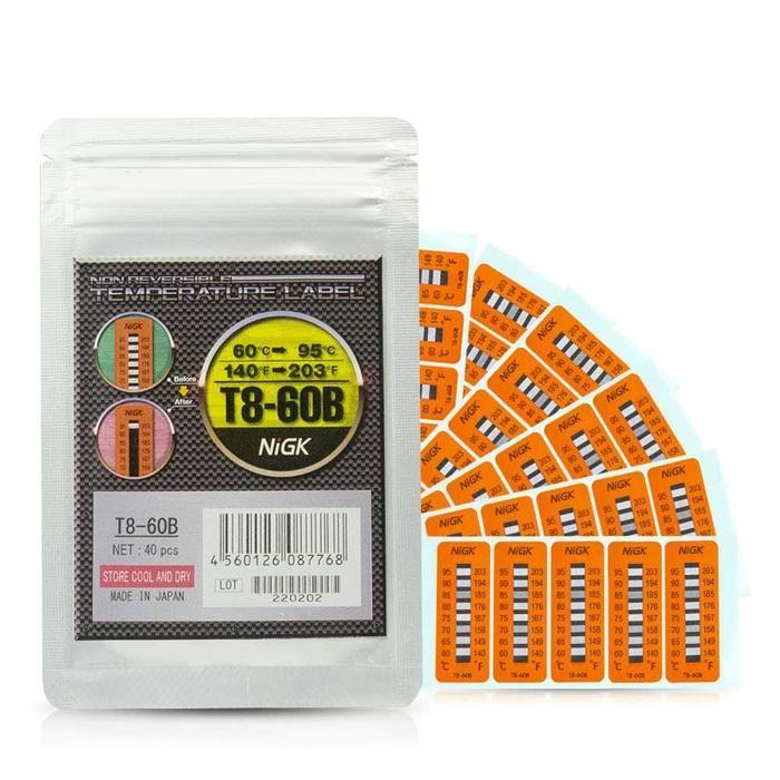 NiGK รุ่น T8-60B แถบวัดอุณหภูมิแบบ Irreversible (8 Point) | (60 to 95℃) image