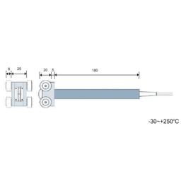 RIXEN RSK-63 โพรบวัดอุณหภูมิ ROLLER-SURFACE TYPE (Teflon Wheel) image