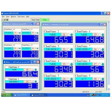 Lutron SW-818 โปรแกรมสำหรับอ่านและบันทึกข้อมูลการวัด Network Data Acquistion Software