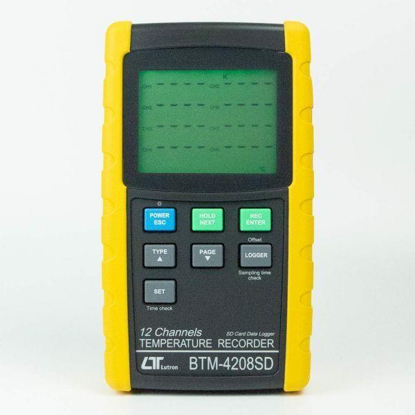 Lutron BTM-4208SD เครื่องบันทึกอุณหภูมิ 12Ch | SD Card Type image