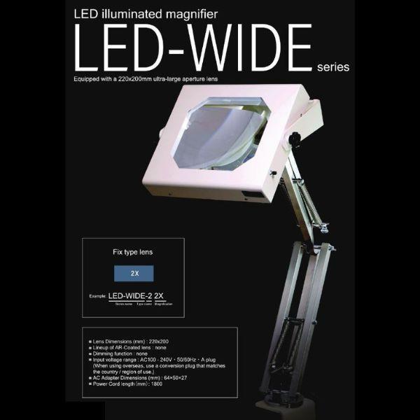 Otsuka LED-WIDE Series โคมไฟแว่นขยาย LED Illuminated Magnifier image
