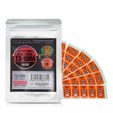 NiGK รุ่น T3-100A แถบวัดอุณหภูมิแบบ Irreversible (3 Point) | (100 to 120℃)