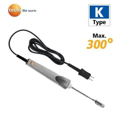 TESTO-0602-0393 โพรบวัดอุณหภูมิพื้นผิว | Max.300℃ (Type K)