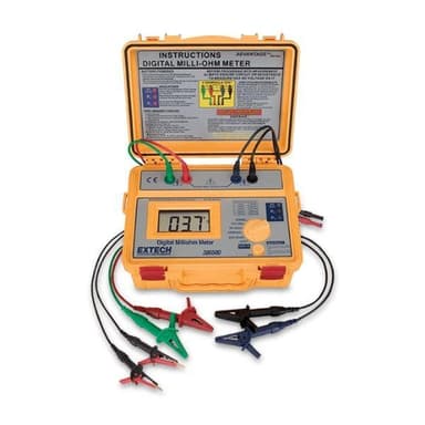EXTECH EX-380580 มิลลิโอห์มมิเตอร์แบตเตอรี่ Milliohm Meter